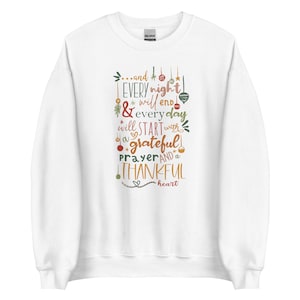 Muppets Christmas Carol Sweatshirt A Thankful Heart Disney Christmas Shirt Thanksgiving Muppets Christmas Song Unisex Sweatshirt