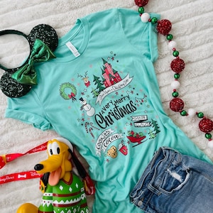 Disney Christmas Party T-Shirt Disney Shirt Very Merry Christmas Magic Kingdom Party Unisex T-Shirt