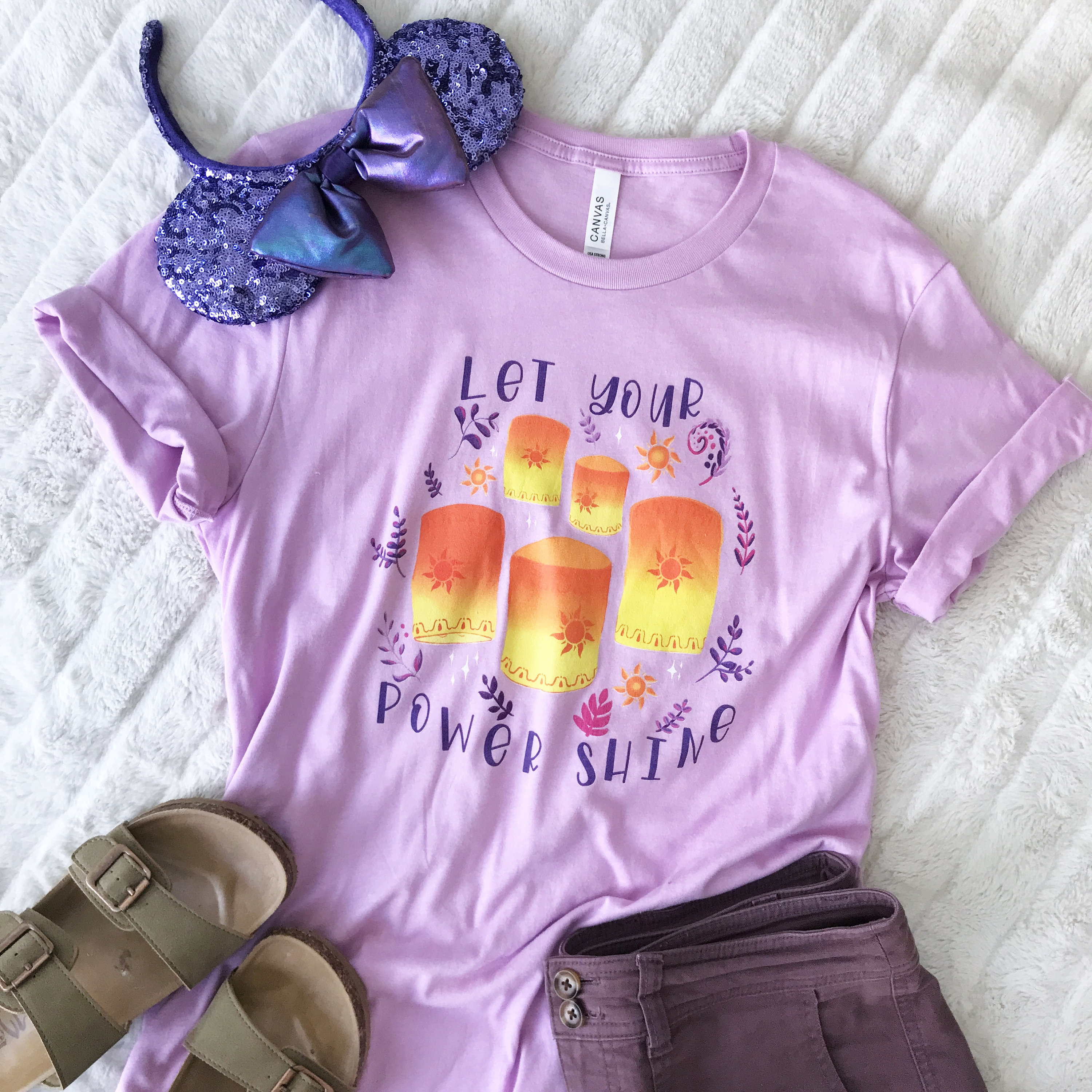 塔の上のラプンツェル　エロ もつれたランタン Tシャツ 花の輝きと輝き ディズニー ラプンツェル ユニセックス Tシャツ - Etsy 日本