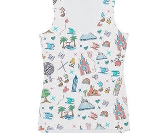 Disney Icons Walt Disney World inspired Form Fitting Tank Top