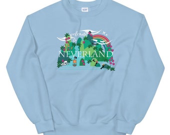 Peter Pan Neverland Sweatshirt Disney Zeemeerminnen Disney Peter Pan Disney Disney Sweatshirt