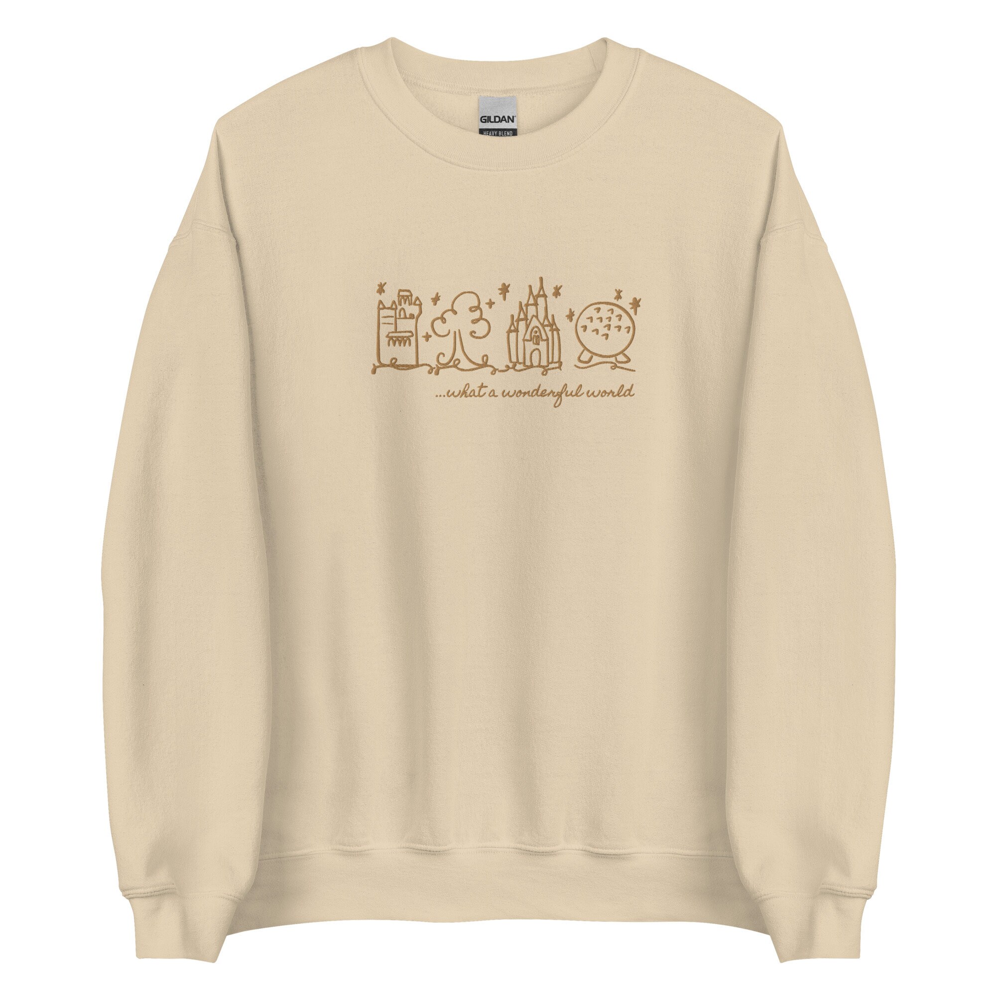 Disney World Parks EMBROIDERED Sweatshirt What a Wonderful