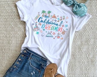 Disneyland Park T-Shirt Disney Parks California Dreamin Disneyland Shirt California Unisex T-Shirt