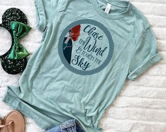 Brave Merida T-Shirt: Scottish Princess, Chase the Wind