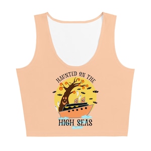 Crop Top de Halloween do Disney Cruise Assombrado em Alto Mar