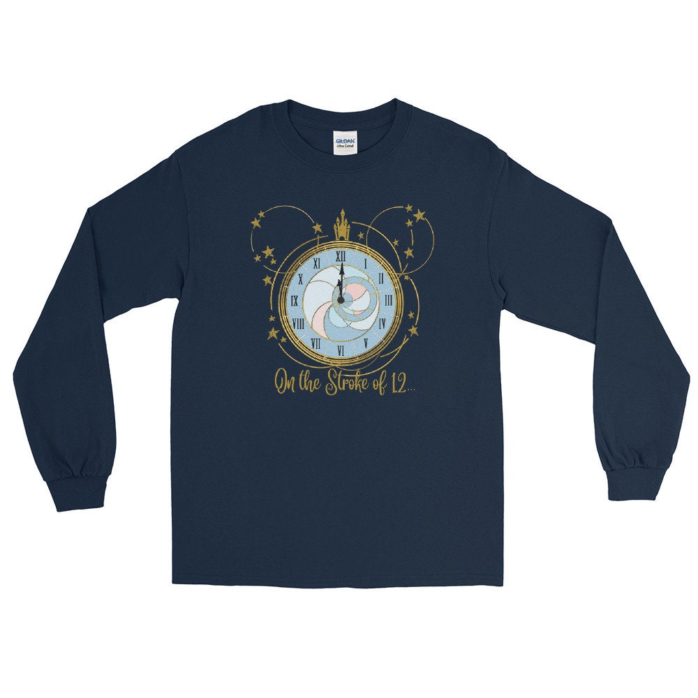 Discover Cinderella Midnight Long Sleeve Shirt Disney Shirt Disney New Years Eve Clock Unisex Long Sleeve Shirt