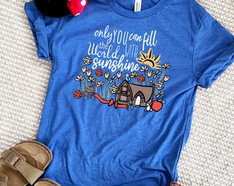 Snow White T-Shirt Disney Princess Shirt Only You Can Fill the World with Sunshine Disney T-Shirt