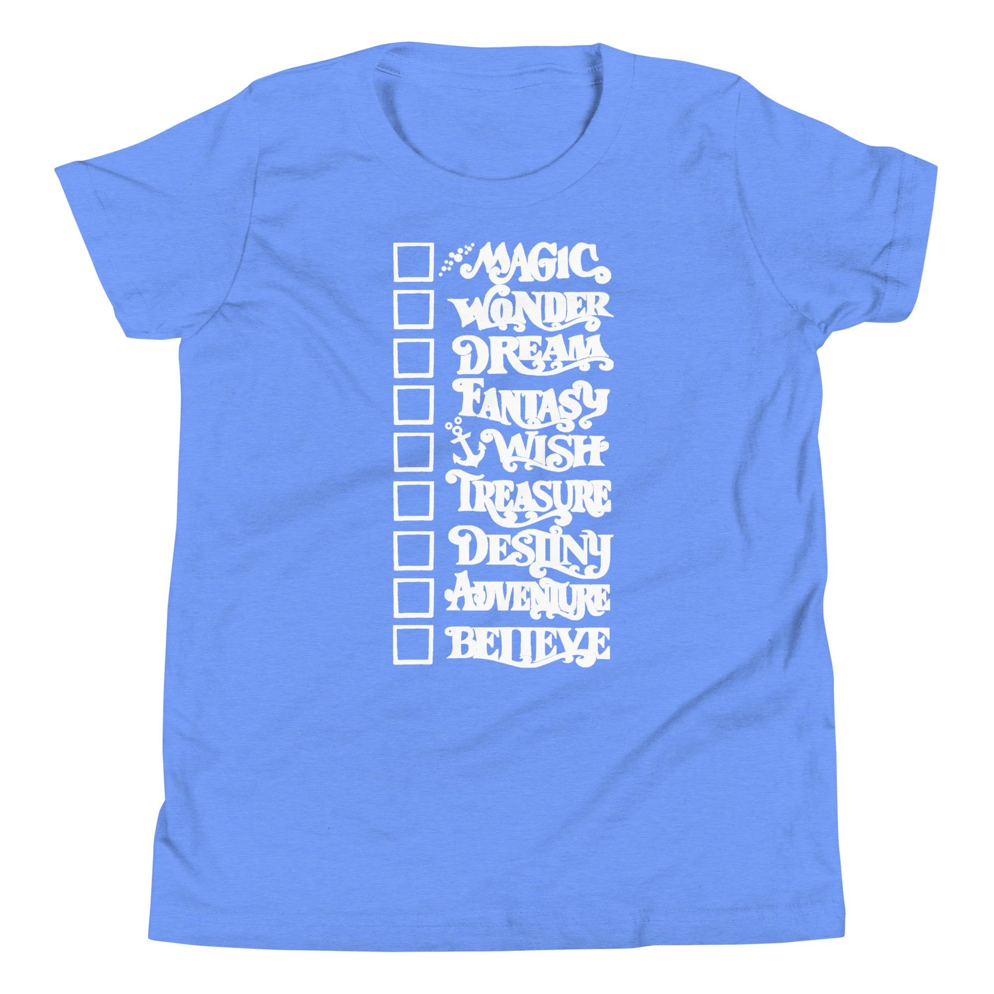 Disney Cruise Ship Kid's Shirt DCL Ships List Cruise Checklist