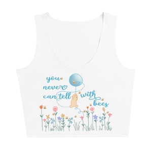 Winnie the Pooh Bees Crop Top Flower and Garden Winnie the Pooh Spring Crop Top