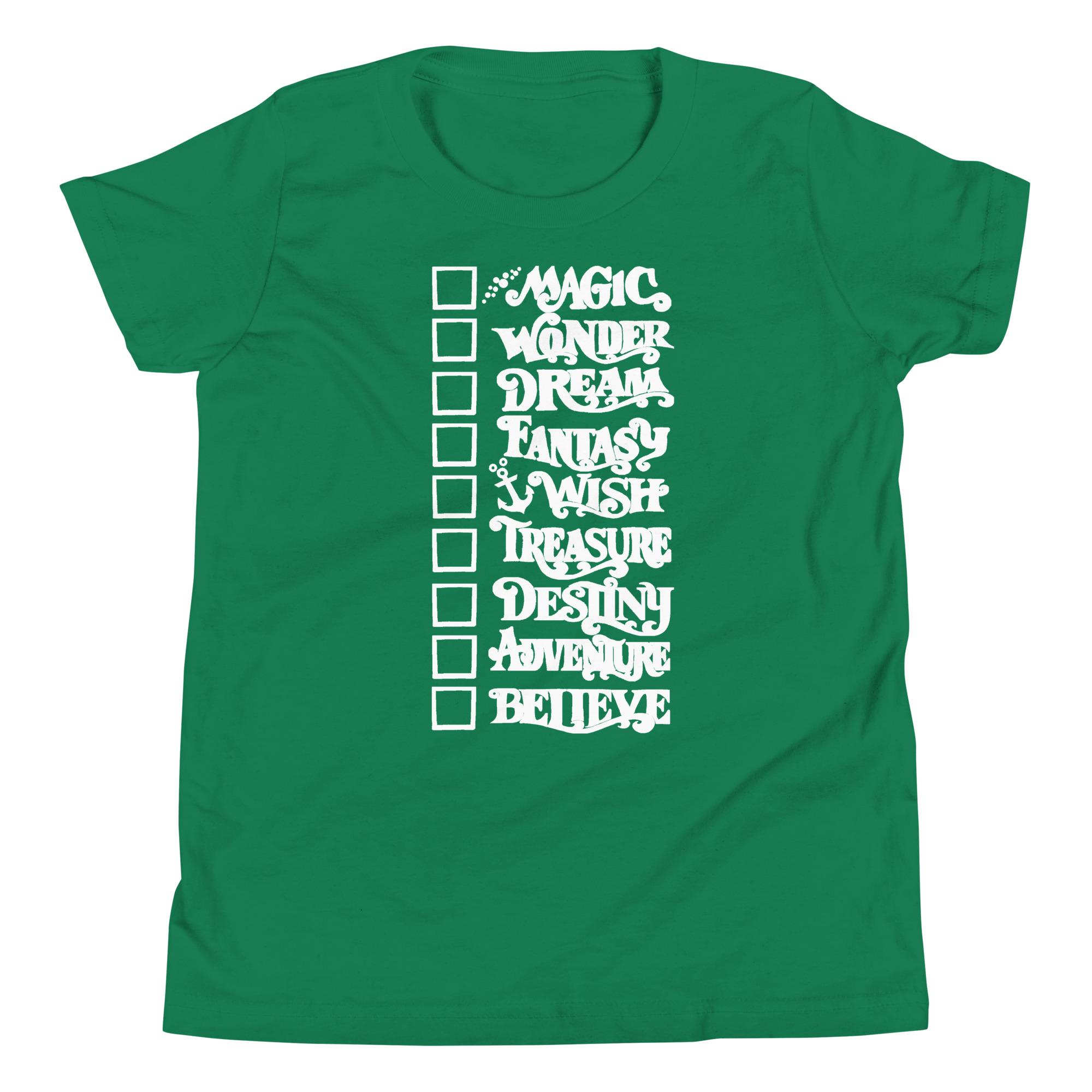 Disney Cruise Ship Kid's Shirt DCL Ships List Cruise Checklist
