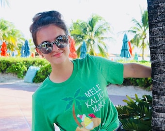 Dole Whip Weihnachten T-Shirt Disney Weihnachten Shirt Magic Kingdom Disney Aulani Weihnachten Shirt Melekalikimaka T-Shirt