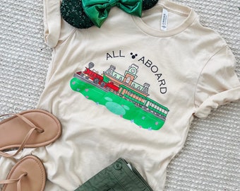 Disney Train All Aboard Disney Railroad Shirt Unisex t-shirt