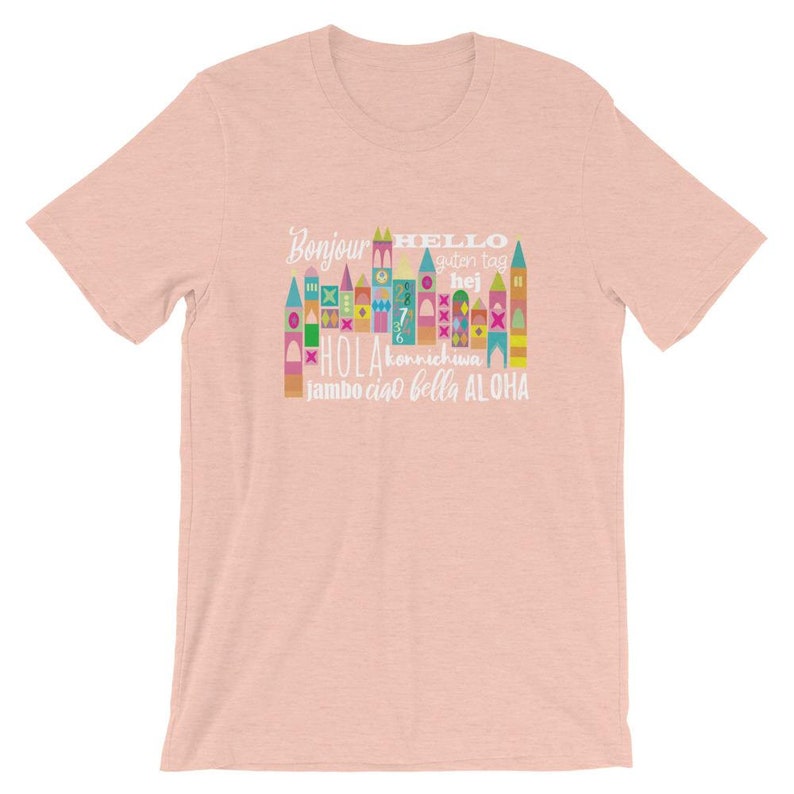 Small World Hello T-Shirt Disney Small World Many Languages T-Shirt image 8