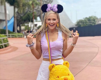 Epcot Spaceship Earth Pastel Crop Top Disney Shirt