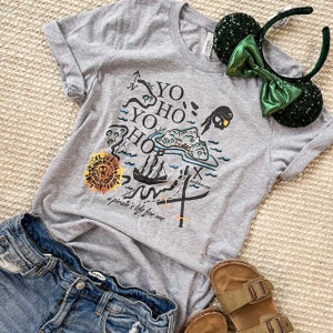 Pirates of the Caribbean T-Shirt Disney Parks Shirt Disney Pirates Yo Ho Yo Ho a Pirates Life Disney Ride T-shirt