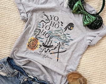 Camiseta de Piratas del Caribe Camiseta de parques de Disney Camiseta de Piratas de Disney Yo Ho Yo Ho a Pirates Life Disney Ride