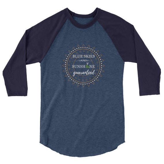 Blue Skies and Sunshine Guaranteed Bleach Dyed Tee Princess and the Frog Inspired