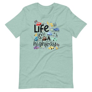 Disney Cars-T-shirt Life is a Highway Pixar-shirt Disney Cars-T-shirt