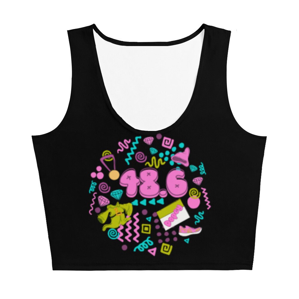 runDisney crop Dopey Challenge 48.6 miles Disney shirt 90s running Crop Top