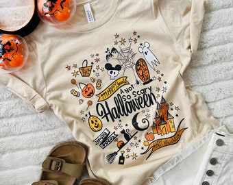 Disney Halloween Party T-Shirt Disney Shirt Not So Scary Halloween Magic Kingdom Party Unisex T-Shirt