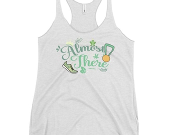 runDisney Almost There Tank Top Tiana Princess and the Frog running Women's Racerback Tank