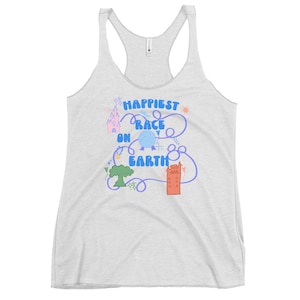 Happiest Race on Earth Tank Top - runDisney Women&#39;s Racerback