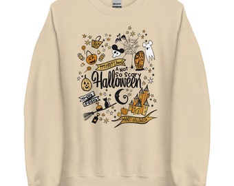Disney Halloween Party Sweatshirt Disney Shirt Not So Scary Halloween Magic Kingdom Party Unisex Sweatshirt