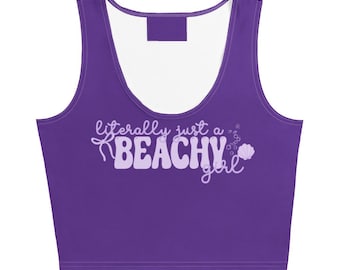 Disney Princess Ariel Crop Top Literally Just a Beachy Girl Little Mermaid Disney Princess Crop Top