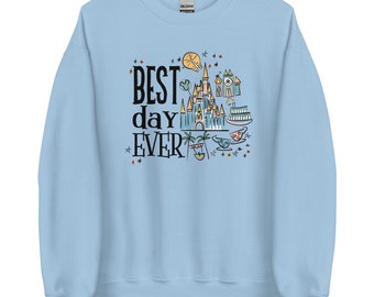 Disneys bästa dag någonsin tröja Disney Parks Castle Disney Trip Tröja bästa dag någonsin tröja