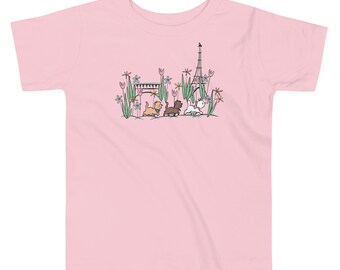 The Aristocats Toddler Shirt Paris in the Springtime Disney Shirt Flower and Garden Epcot France Toddler Shirt