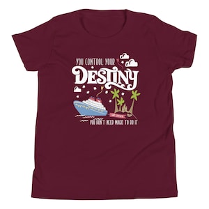 Disney Destiny Kid&#39;s Shirt Cruise Maiden Voyage You Control your Destiny Disney Cruise Kids Tee