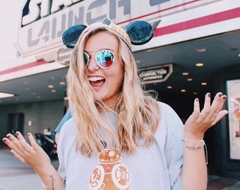 Camiseta de Disney BB8, camiseta de vacaciones familiares de Star Wars