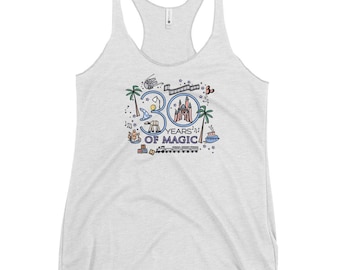 Disney 30th Birthday Tank Top Disney Anniversary Shirt 30 Years of Magic Milestone Birthday Disney Parks Cruise Tank Top