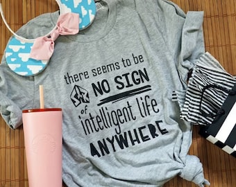 Buzz Lightyear Camiseta Divertida Disney Camiseta Toy Story No Sign of Intelligent Life Disney Camiseta unisex