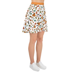 Mickey Pumpkin Skirt Disney Fall Disneyland Disney World Outfit Disney Halloween Skater Skirt image 5