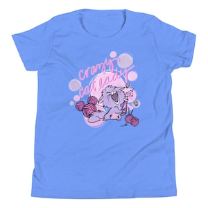 Verrückte Katzen-Lady Kinder T-Shirt Yzma Disney Bösewicht Lila Katze mit Mickey Yarn Ball Disney Cat Kids Tee