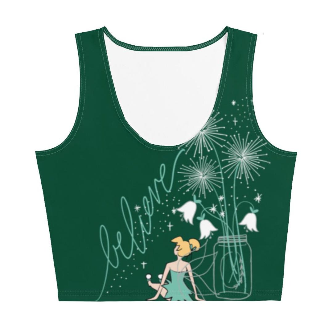 Tinkerbell Crop Top: Believe in Fairies, Dandelion Wishes - Etsy