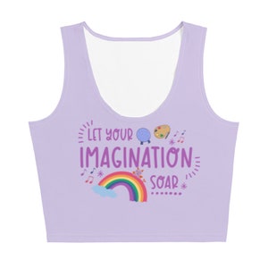Figment Disney Crop Tank Top Festival of the Arts Imagination Crop Top