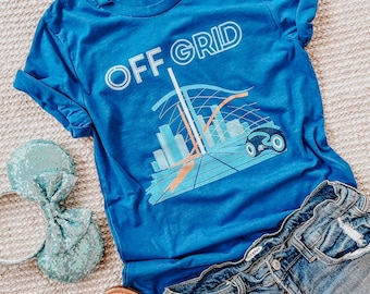TRON Lightcycle Run T-Shirt: Magic Kingdom Off Grid Design