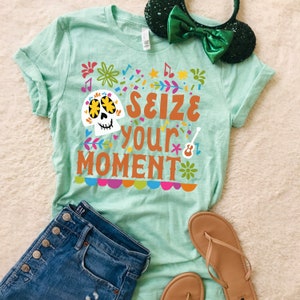 Coco T-Shirt Disney Shirt Seize Your Moment Day of the Dead T-Shirt