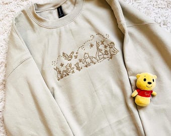 Geborduurd Winnie de Pooh-sweater: Pooh Parade Design
