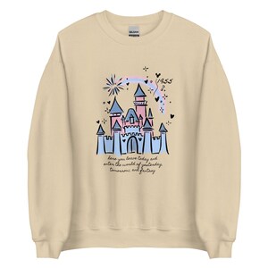 Classic Disneyland Castle Sweatshirt 1955 Walt Disney Quote Disneyland Sweatshirt