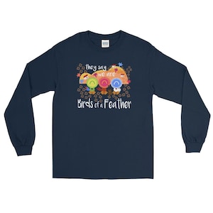 Three Caballeros Long Sleeve Shirt, Disney Birds of a Feather Men’s Long Sleeve Shirt