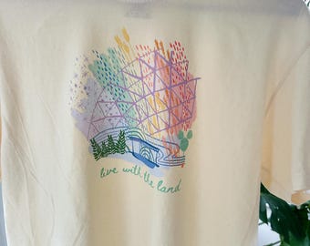 Living with the Land Comfort Colors-T-shirt: Epcot Earth Day-boxy crop top