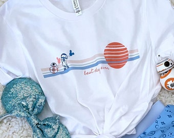 Star Wars Disney T-Shirt: BB8, R2D2, Mickey Balloons