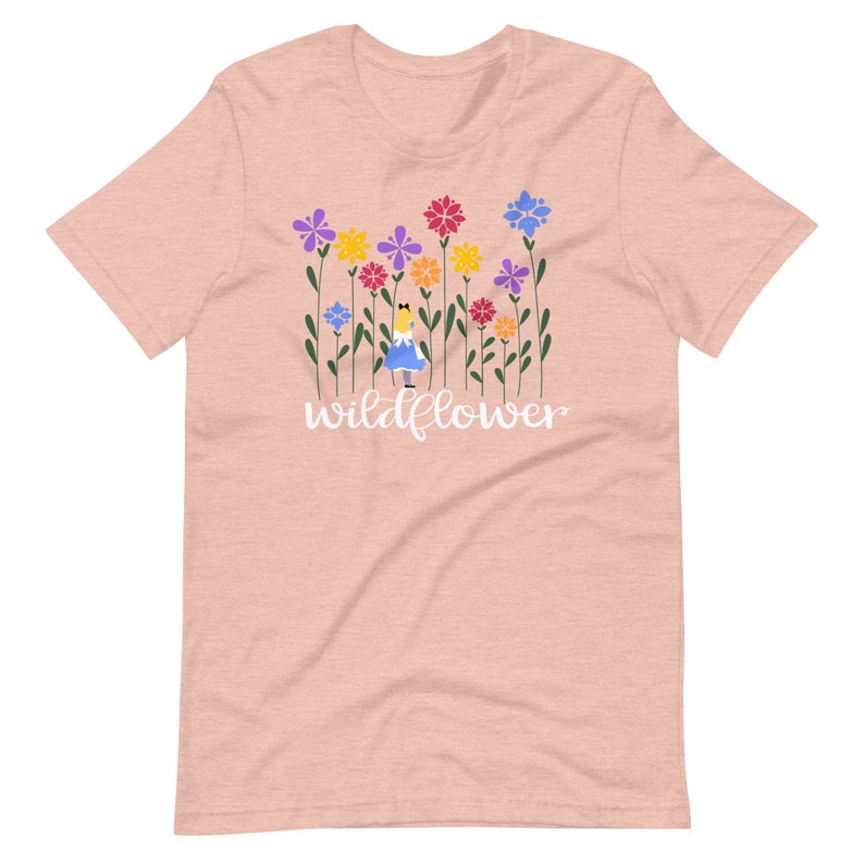 Disney Alice in Wonderland T-Shirt Disney Shirt Wildflower Alice Garden Wildflower T-Shirt image 5