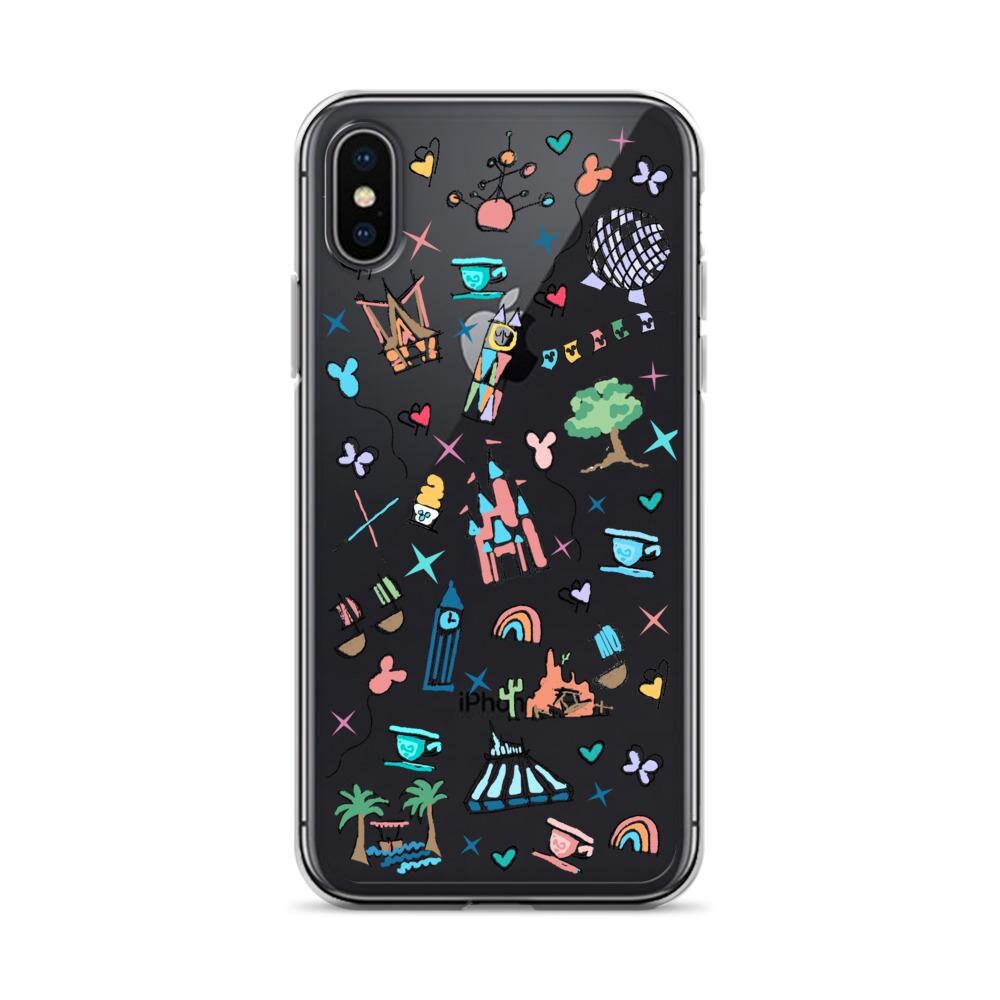 Walt Disney World iPhone Disney Parks Icons Florida Disney iPhone Case