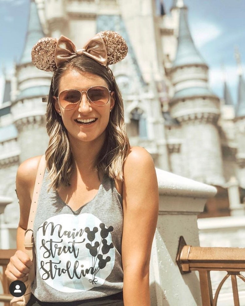Main Street Disney Tank Top. Mickey Balloons Disney Shirt | Etsy