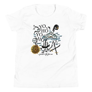 Camiseta de Piratas del Caribe para niños Camiseta de parques de Disney Piratas de Disney Yo Ho Yo Ho a Pirates Life Camiseta de Disney Ride para niños