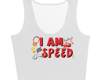 Croptop Lightning McQueen: I Am Speed - runDisney Cars-shirt